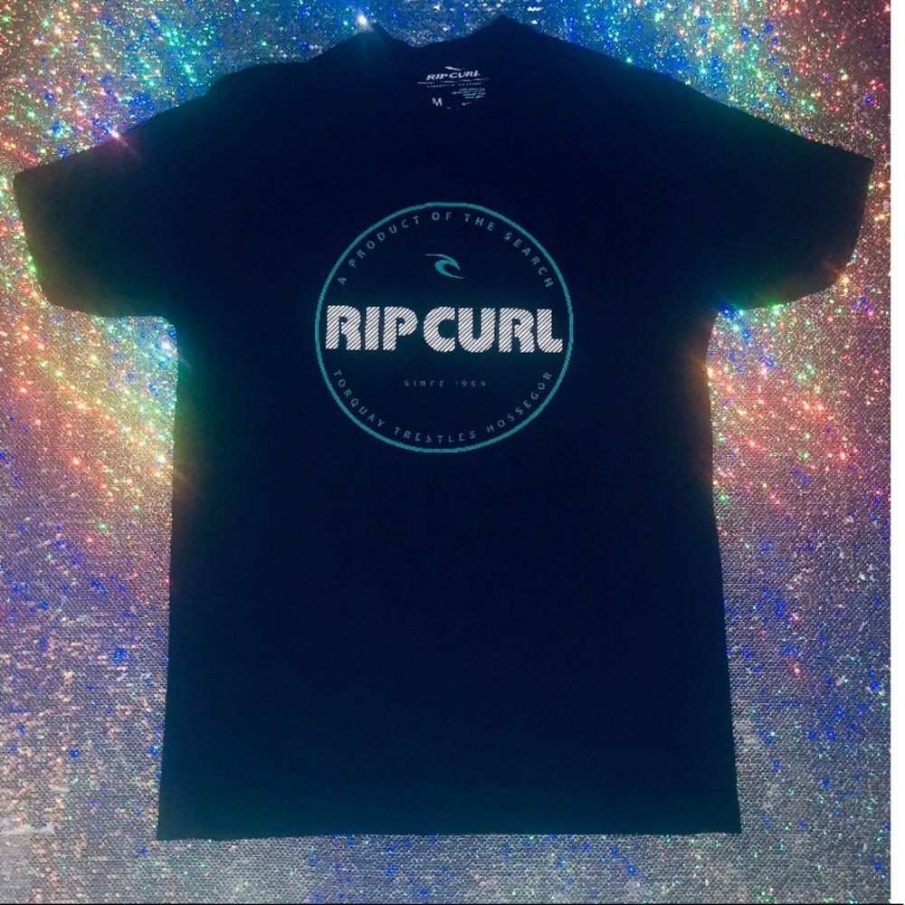 Black Rip Curl Shirt - Size Medium- Great Shape!